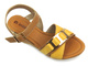 Sandały damskie na koturnie - INBLU FG-39, camel