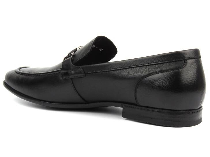 Wysokogatunkowe mokasyny męskie JOHN DOUBARE D778-197B-1, czarne