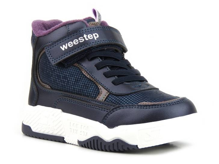 Trzewiki, buty zimowe dziecięce - WEESTEP R567765630DB, granatowe