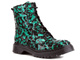 Trapery, botki damskie w panterkę - MACIEJKA 01609-51, czarno-zielone