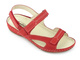 Elastyczne, lekkie sandały damskie Helios Komfort 221, czerwone