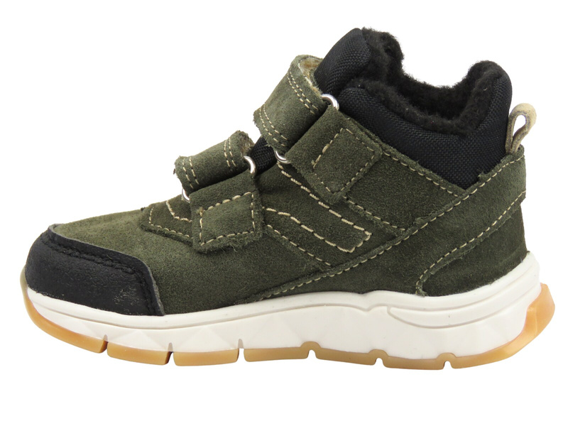 Trzewiki, półbuty dziecięce na rzepy - Jamet 1125, zielone