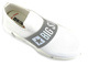 Wsuwane sneakersy damskie z przewiewnej tkaniny - BIG STAR JJ274297, białe