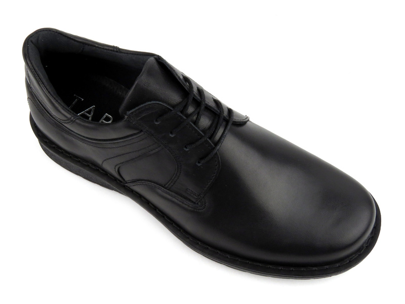 Półbuty męskie ze skóry naturalnej - Tapi 7272, czarne