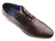 Eleganckie półbuty męskie ze skóry naturalnej - BUGATTI 312-A311E-4100, brązowe