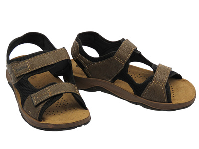 Wygodne, klasyczne sandały męskie brązowe INBLU TL27-01