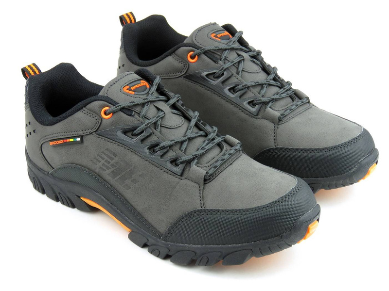 Niskie buty męskie trekkingowe - BADOXX MXC-8229, szare