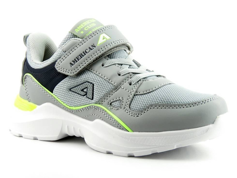 Buty dziecięce sportowe American Club AA 07/21, szare