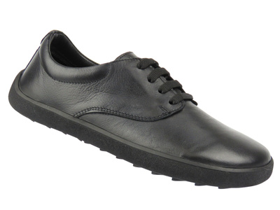 Barefoot skórzane minimalistyczne półbuty damskie Nika Komfort 26025 – czarne