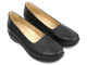 Wygodne, miękkie półbuty damskie ze stretchem - AXEL 1437, czarne