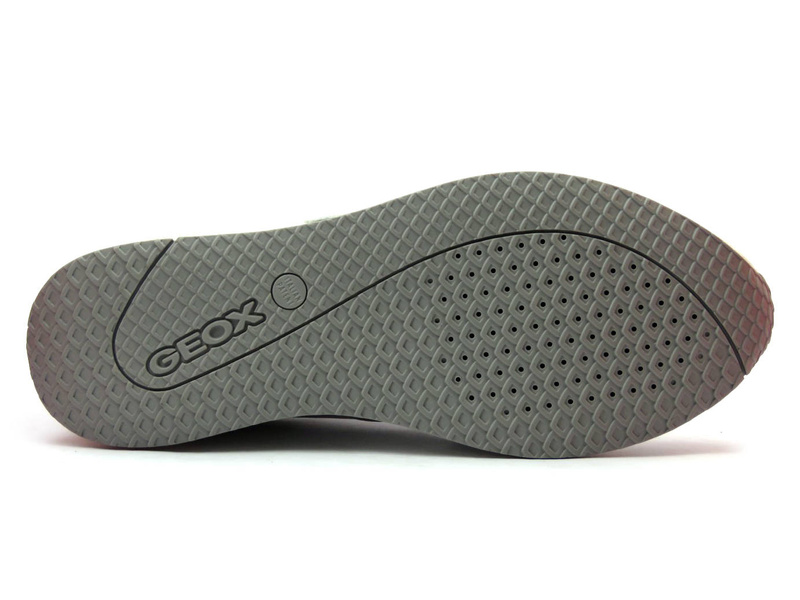 Sneakersy damskie na ukrytym koturnie - GEOX Respira D250QA, białe