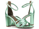 Sandały damskie na słupku - Marco Tozzi 2-28386-20 750, zielone