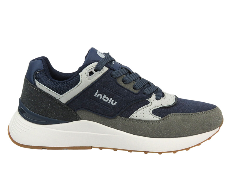 Sznurowane buty sportowe męskie niebieskie Inblu IU-13