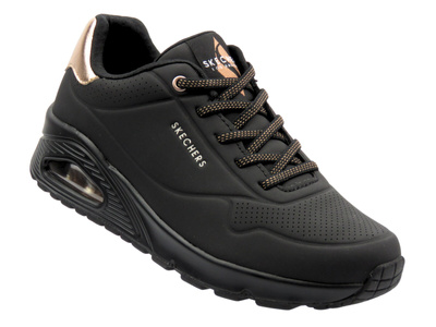 Buty sportowe damskie, adidasy - Skechers 155196, czarne