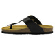 Japonki damskie z szerokimi paskami - Dr Brinkmann 700681-01, czarne