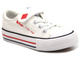 Trampki dziecięce na rzep - LEE COOPER LCW-22-44-0804K, białe