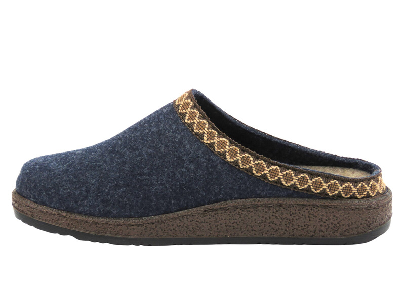 Ciepłe kapcie damskie Befado 155D181, jeansowe