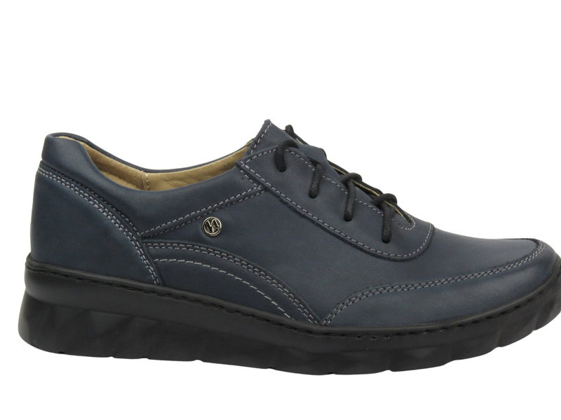 Lekkie i wygodne sneakersy damskie - Helios Komfort 360, granatowe