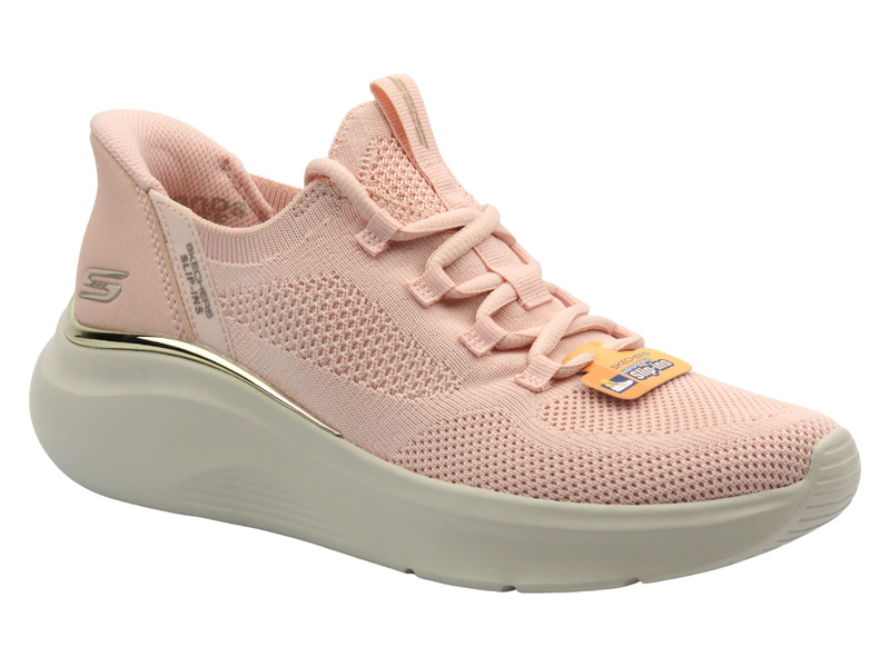 Buty sportowe damskie, adidasy - Skechers 117617, różowe