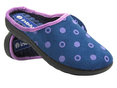 Kapcie Damskie - INBLU ET-24 Granatowe Wsuwane