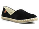 Espadryle damskie z wyciętą cholewką - N.E.W.S. 20TX02-2416, czarne