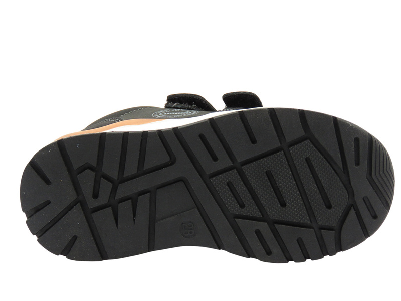 Buty dziecięce sportowe na rzepy czarne American Club XD 131