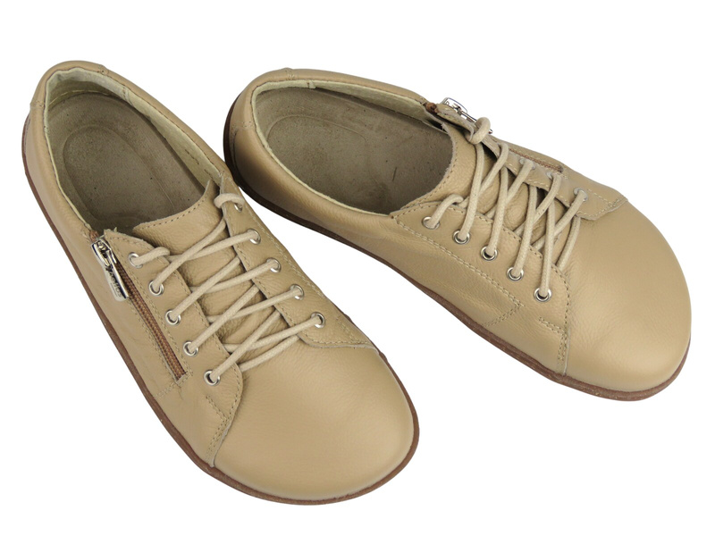 Damskie półbuty barefoot Helios Komfort 436 jasny beż