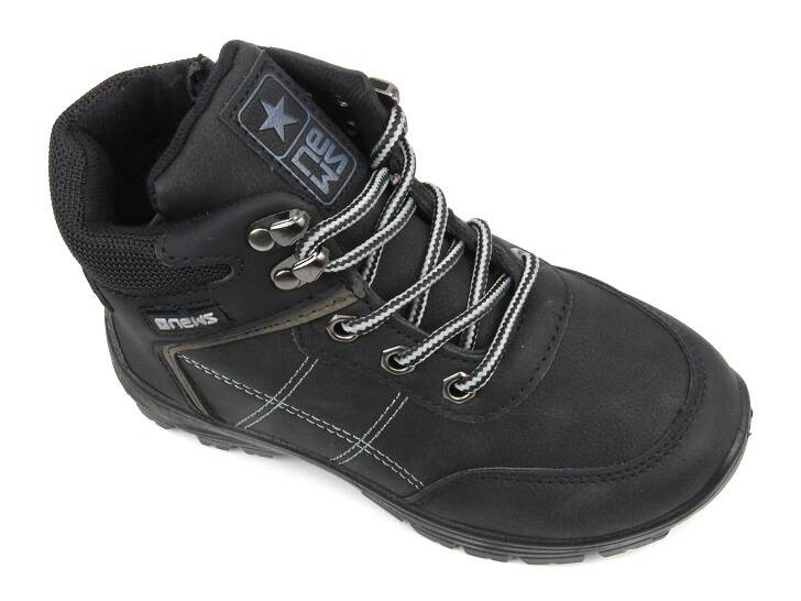 Trekkingi dziecięce, buty zimowe- News 23DZ26-5241,czarne