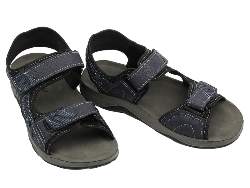 Wygodne sandały męskie klasyczne granatowe INBLU TO-01