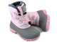 Śniegowce dziecięce ze ściągaczem - LEE COOPER LCJ-21-44-0518K, różowe z szarością