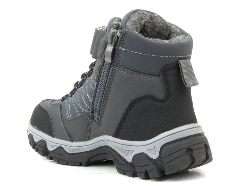 Trekkingi dziecięce, buty zimowe News 22DZ23-5245, szare