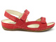 Elastyczne, lekkie sandały damskie Helios Komfort 221, czerwone