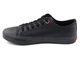 Trampki damskie z ekoskóry - Cross Jeans DD2R4029CFW20, czarne