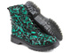 Trapery, botki damskie w panterkę - MACIEJKA 01609-51, czarno-zielone