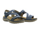 Sandały damskie granatowe Rieker 64870-14 skórzane lekkie stylowe przewiewne