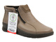 Wygodne botki damskie z miękkiej skóry khaki Helios Komfort 786