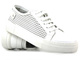 Buty sportowe damskie na wiosnę i lato - VENEZIA 369, białe
