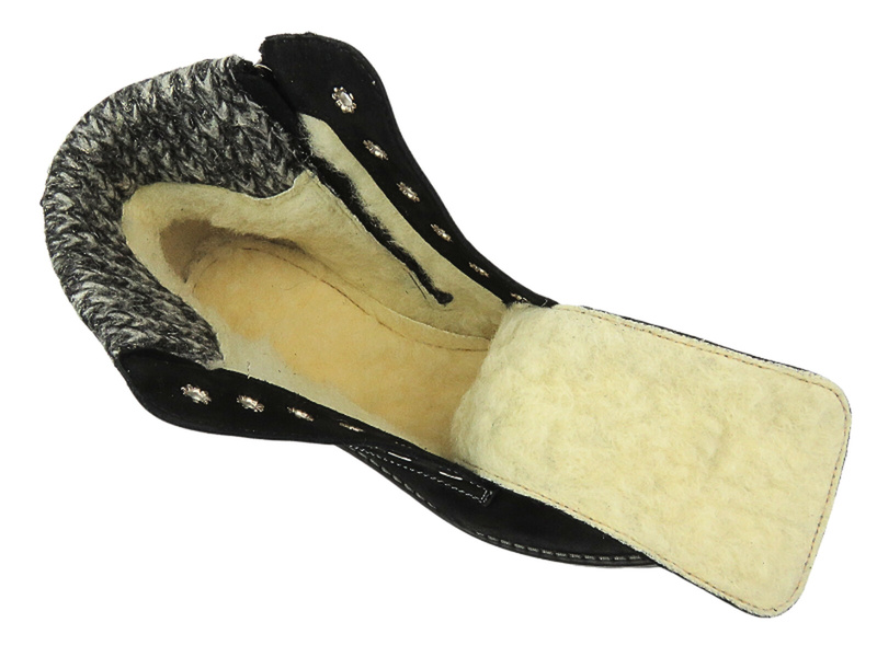 Wygodne trapery damskie z miękkiej skóry Nika Komfort 1178, czarne