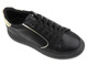 Czarne sneakersy damskie na platformie - INBLU IN001294