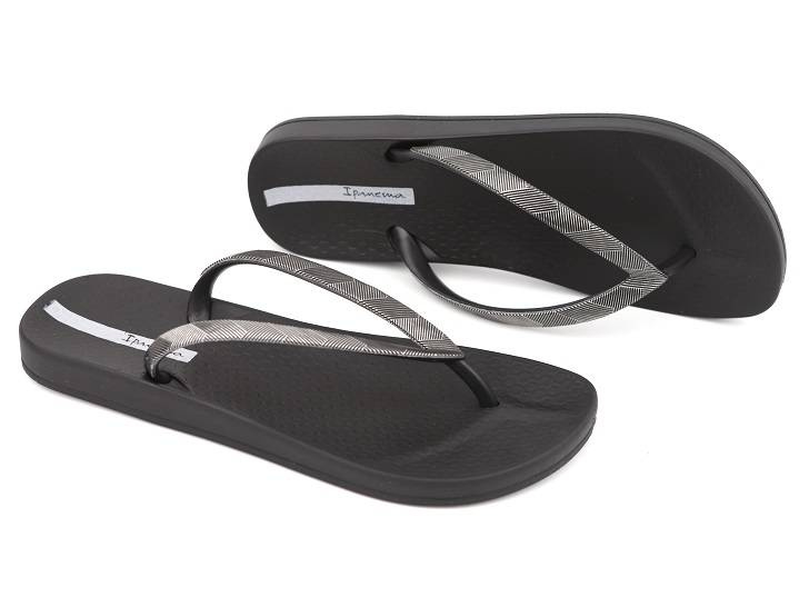 Japonki, klapki damskie sportowe Ipanema 83176, czarne