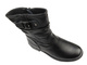 Botki damskie na obcasie- Unisoft 24BT02-7988, czarne