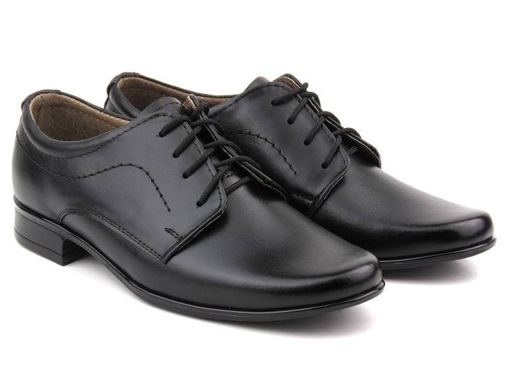 Eleganckie półbuty dziecięce, buty komunijne - Lukas J1, czarne