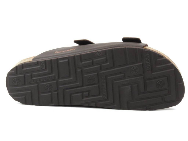 Wygodne klapki męskie klasyczne - Brinkmann 600275-2, brązowe