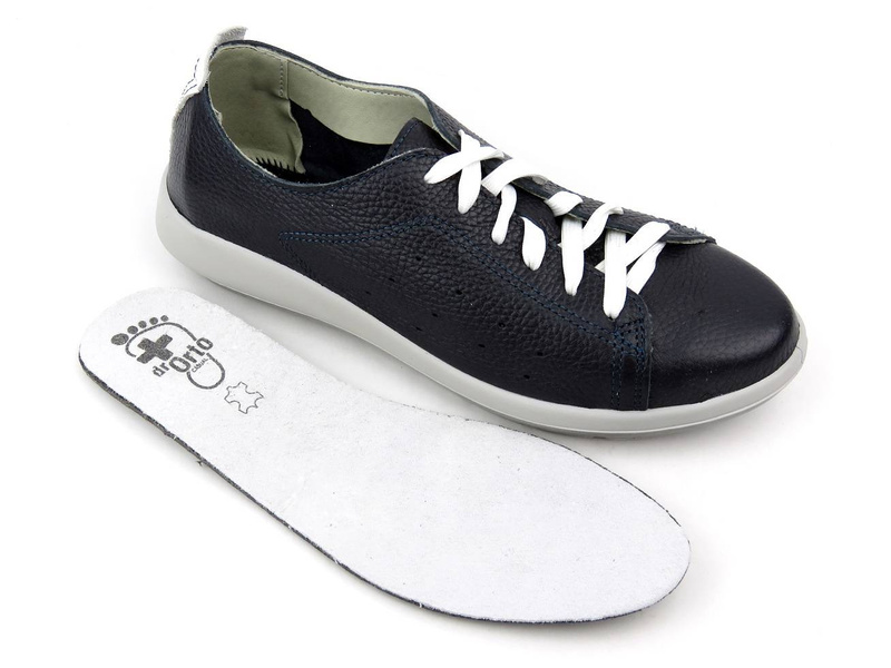 Buty damskie sportowe z wyjmowaną wkładką - Befado Dr Orto 156D011, granatowe