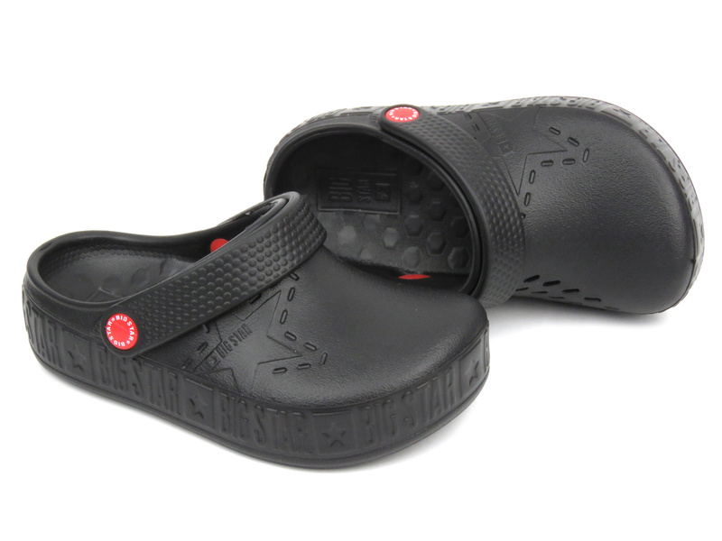 Klapki dziecięce clogsy - BIG STAR II375001, czarne