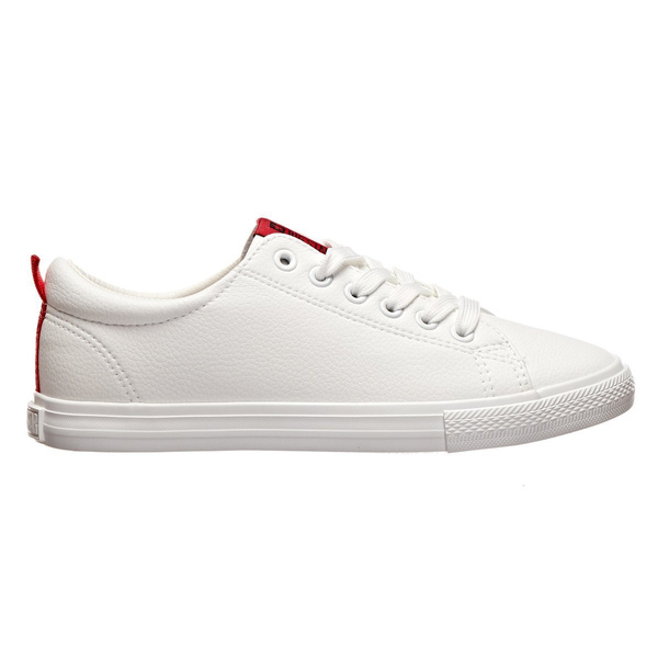 Trampki damskie niskie - Big Star DD274685 101, białe