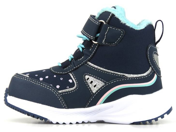 Śniegowce dziecięce z jednorożcem - AMERICAN CLUB Softshell RL 93/22, granatowe