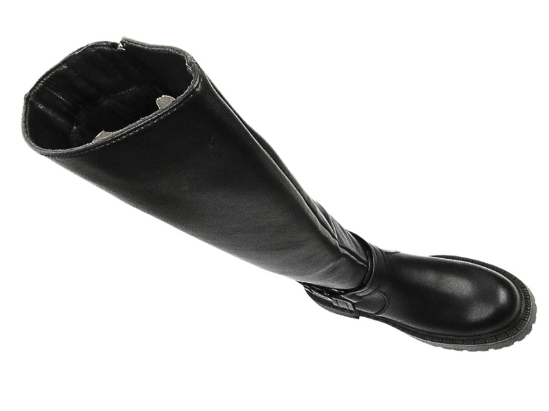 Wysokie Kozaki Damskie Na Platformie VENEZIA G002LEBLOBZ006 Czarne Na Zamek