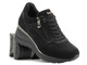 Sneakersy damskie na koturnie - INBLU IN001299, czarne