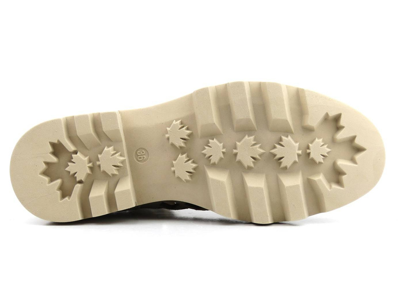 Lekkie botki damskie, workery wiosenne - MACIEJKA 05481, beżowe